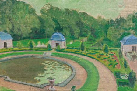 Maurice Denis: Rosanbo Castle, pool and pavilions