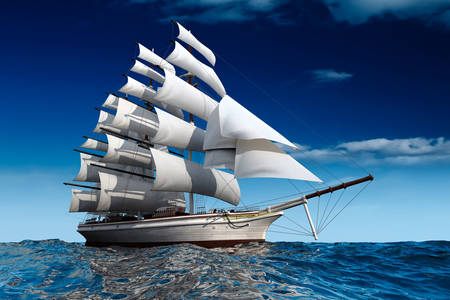 Navio de três mastros