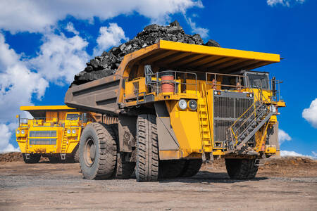 Grote mijnbouwtrucks