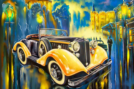 Auto retrò in città
