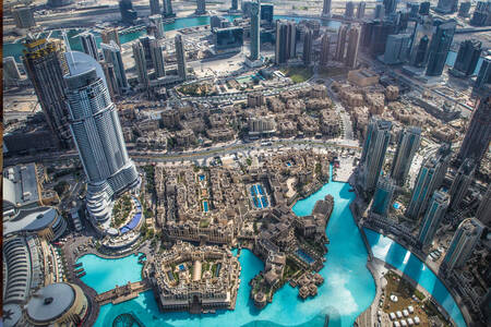 Pohled z Burj Khalifa