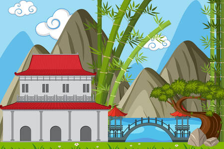 Chinese style house