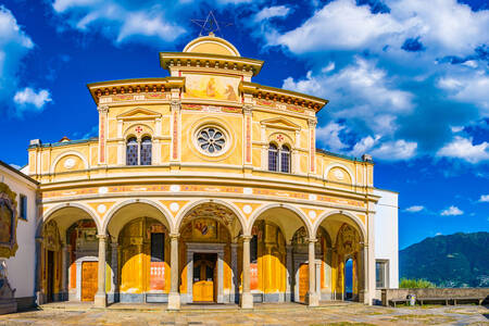 Church of the Madonna del Sasso in Orcelin