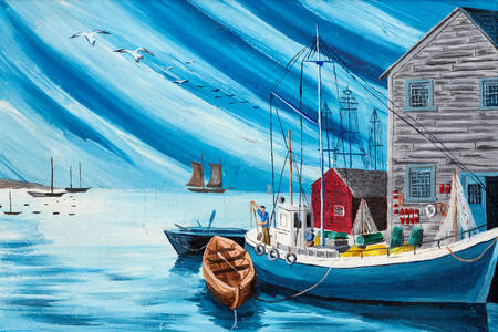 Boats in the harbor