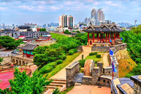Hwaseong Fortress in Suwon