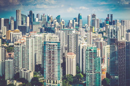 Singapur gökdelenler