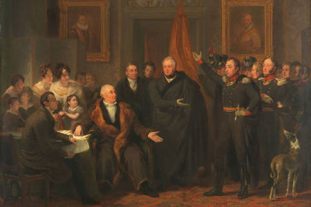 Jan Willem Pieneman: "Triumvirate Assuming Power in the Name of the Prince of Orange"
