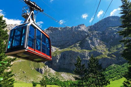 Kabelbaan in Picos de Europa