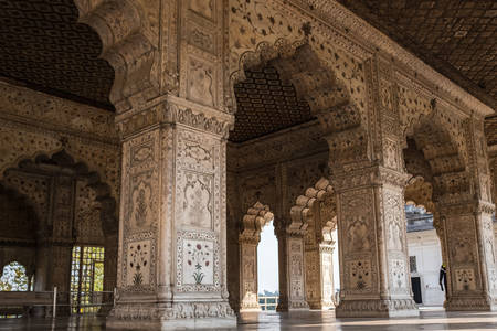Temple columns