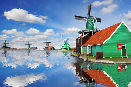 Dutch windmills